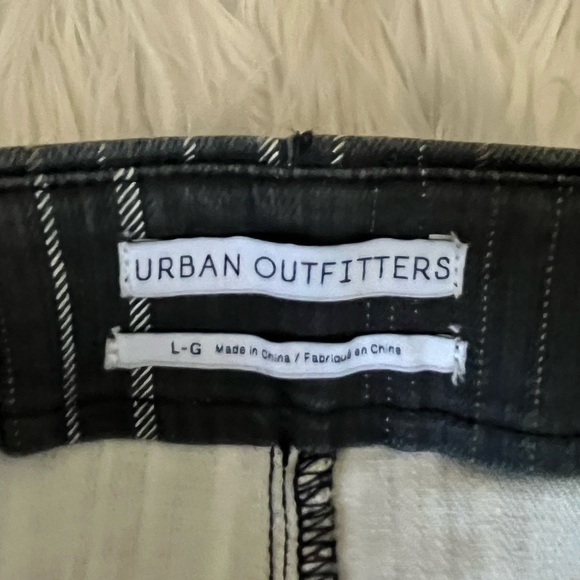 {Urban Outfitters} Striped Contrast Zipper Mini Denim Skirt - Womens Large - Picture 9 of 10